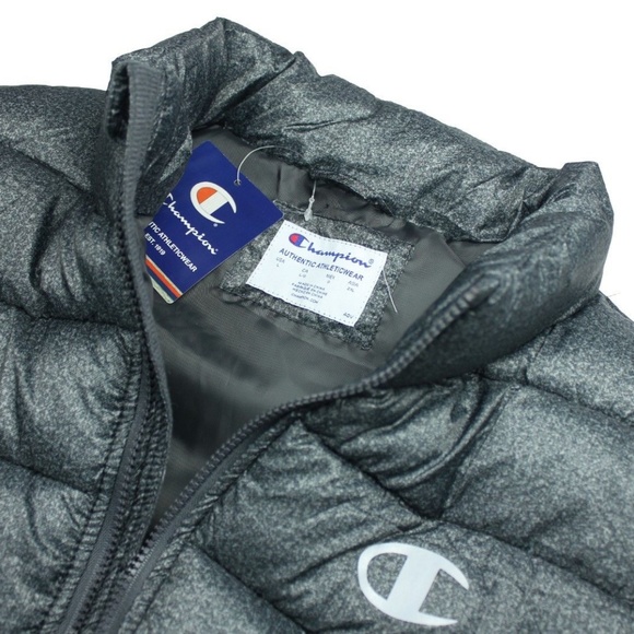 CHAMPION Puffer Vest GRANITE Zip Up Sleeveless L - Picture 3 of 6